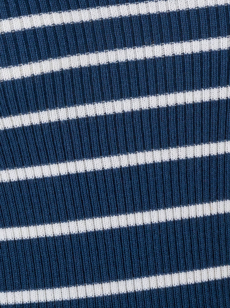 Pull-chaussette col montant 50% laine mérinos - Damart Bleu marine - Kiabi