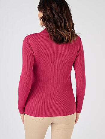 Pull-chaussette col montant 50% laine mérinos - Damart
