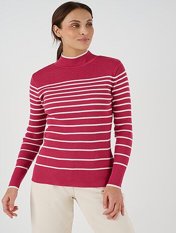 Pull-chaussette col montant 50% laine mérinos - Damart