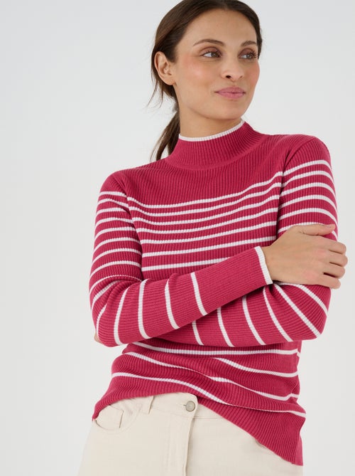 Pull-chaussette col montant 50% laine mérinos - Damart - Kiabi