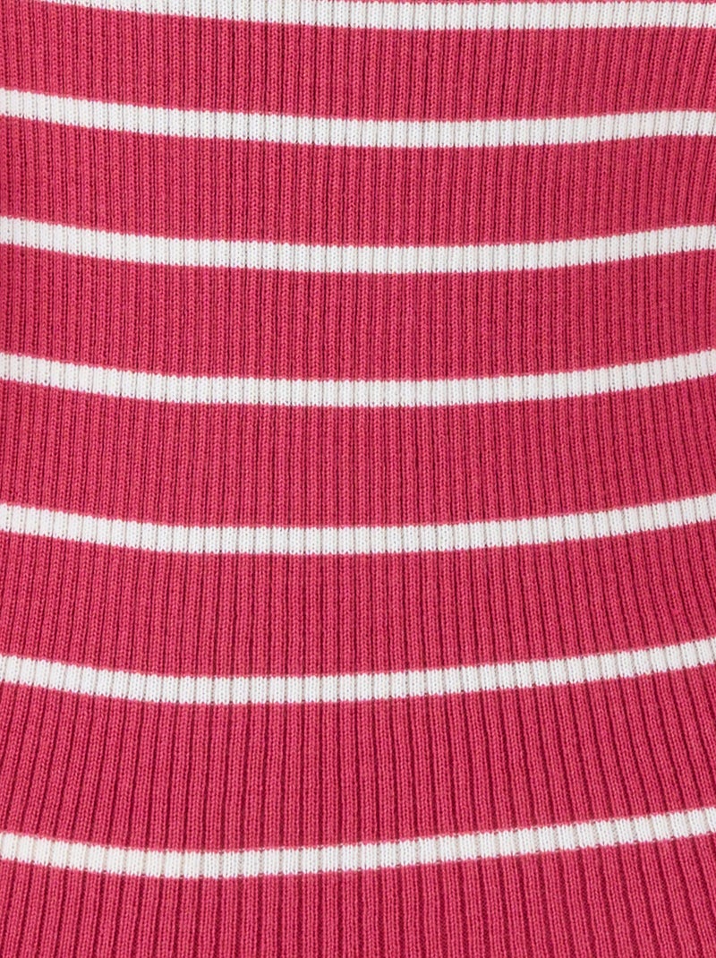 Pull-chaussette col montant 50% laine mérinos - Damart Framboise - Kiabi