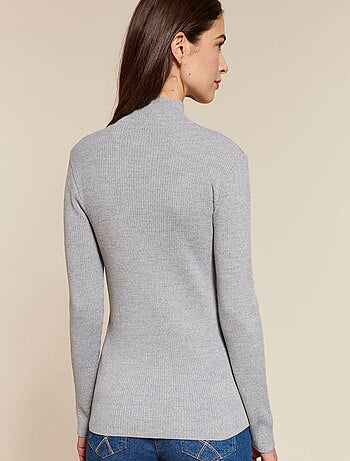 Pull-chaussette col montant 50% laine mérinos - Damart