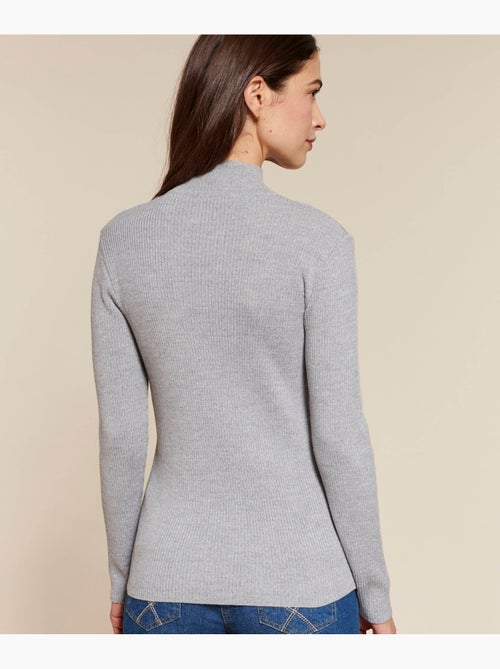 Pull-chaussette col montant 50% laine mérinos - Damart - Kiabi