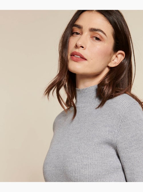Pull-chaussette col montant 50% laine mérinos - Damart - Kiabi