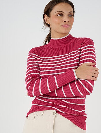 Pull-chaussette col montant 50% laine mérinos - Damart