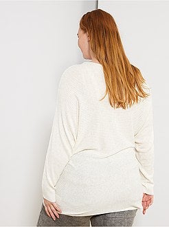 Pull chauve-souris détail métallique - Kiabi