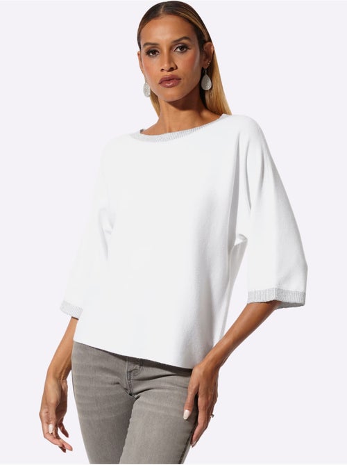 Pull Chauve-souris Manches Chauve-souris 3/4 - Taille Standard - Helline - Kiabi