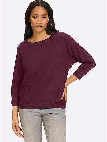 Pull Chauve-souris Manches Chauve-souris 3/4 - Taille Standard - Helline