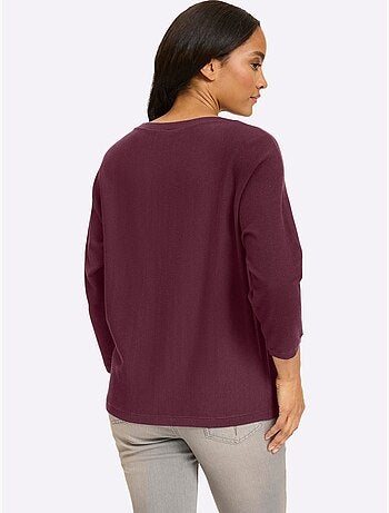 Pull Chauve-souris Manches Chauve-souris 3/4 - Taille Standard - Helline