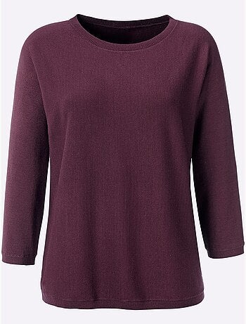 Pull Chauve-souris Manches Chauve-souris 3/4 - Taille Standard - Helline