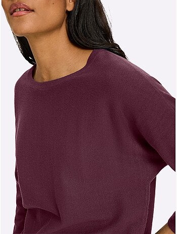 Pull Chauve-souris Manches Chauve-souris 3/4 - Taille Standard - Helline