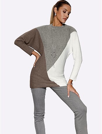 Pull chauve-souris mélange de modal doux - taille standard - helline