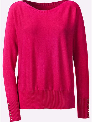Pull Chauve-souris Tricoté En Parallèle - Taille Standard - Helline