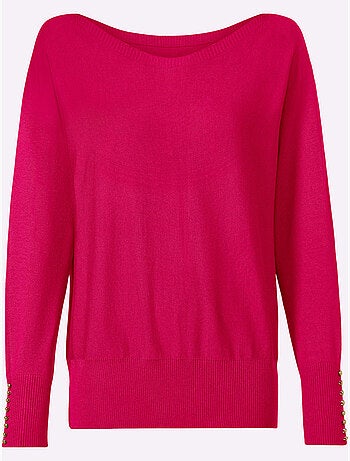 Pull Chauve-souris Tricoté En Parallèle - Taille Standard - Helline