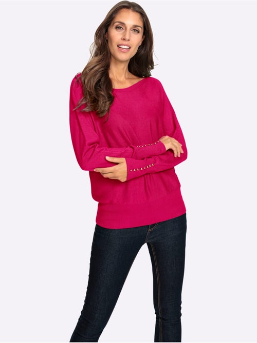 Pull Chauve-souris Tricoté En Parallèle - Taille Standard - helline - Kiabi