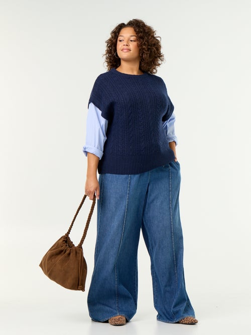 Pull chemise 2-en-1 - Kiabi