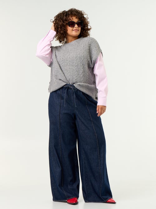 Pull chemise 2-en-1 - Kiabi