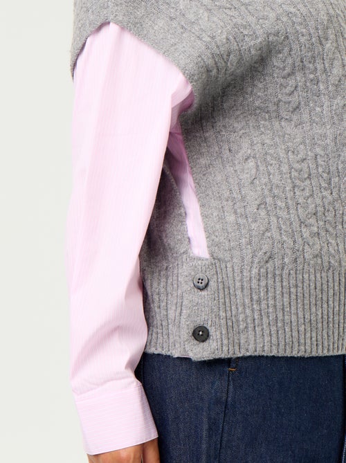 Pull chemise 2-en-1 - Kiabi