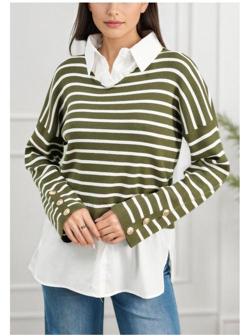 Pull Chemise Kebello - Kiabi