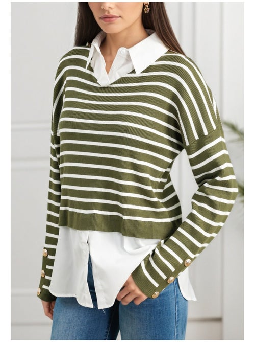 Pull Chemise Kebello - Kiabi