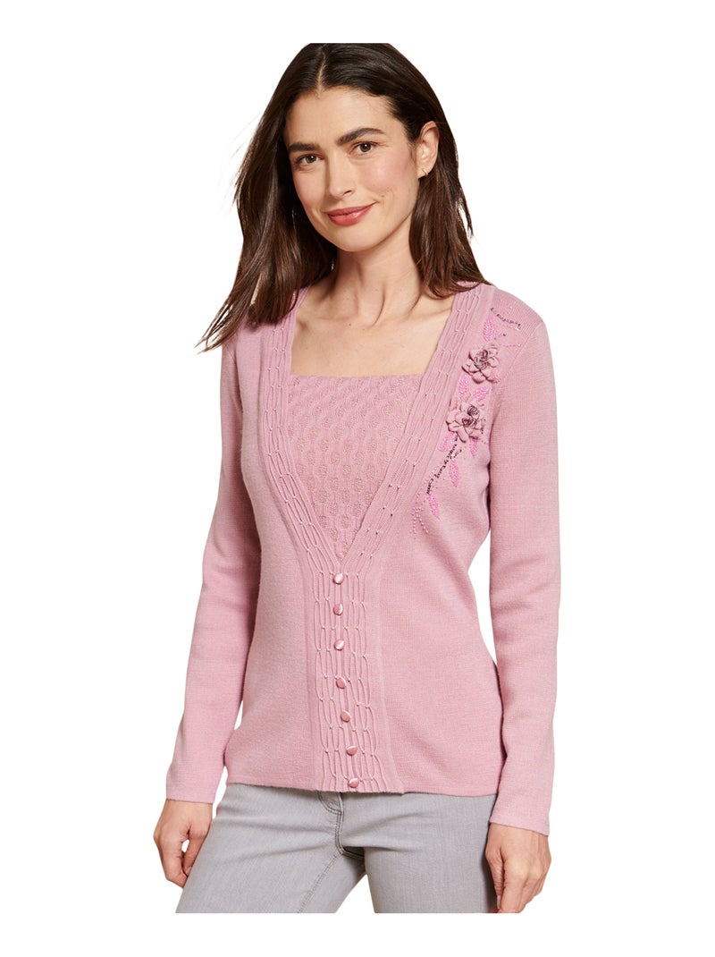 Pull chic - Damart Rose - Kiabi