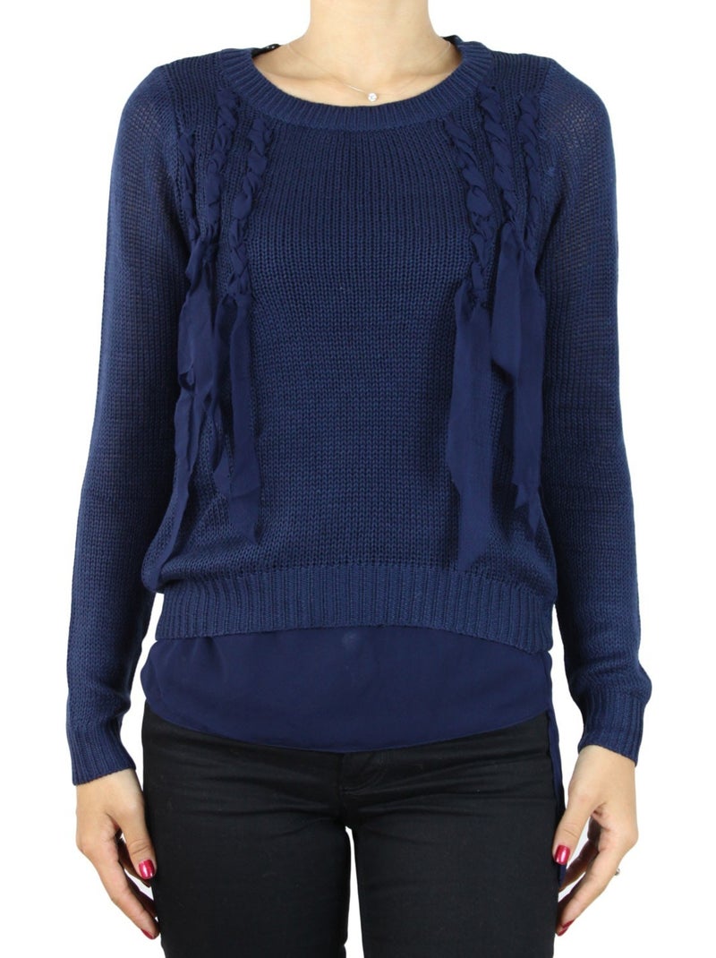 Pull Choi Kebello Bleu marine - Kiabi