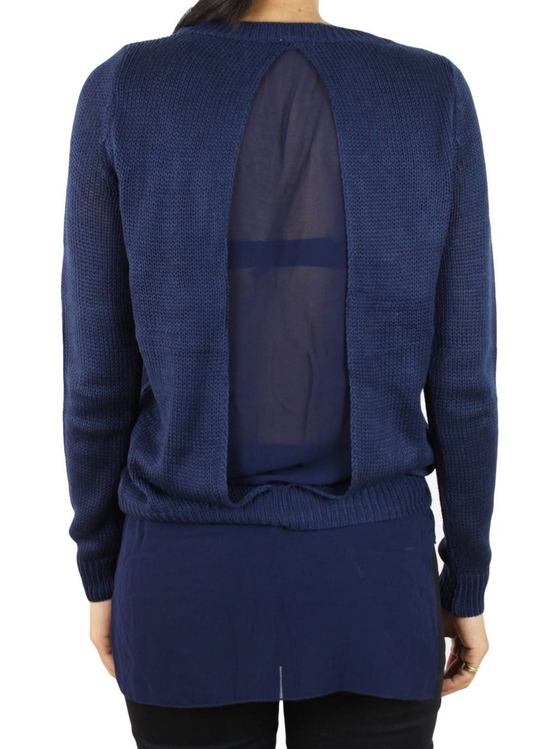 Pull Choi Kebello Bleu marine - Kiabi