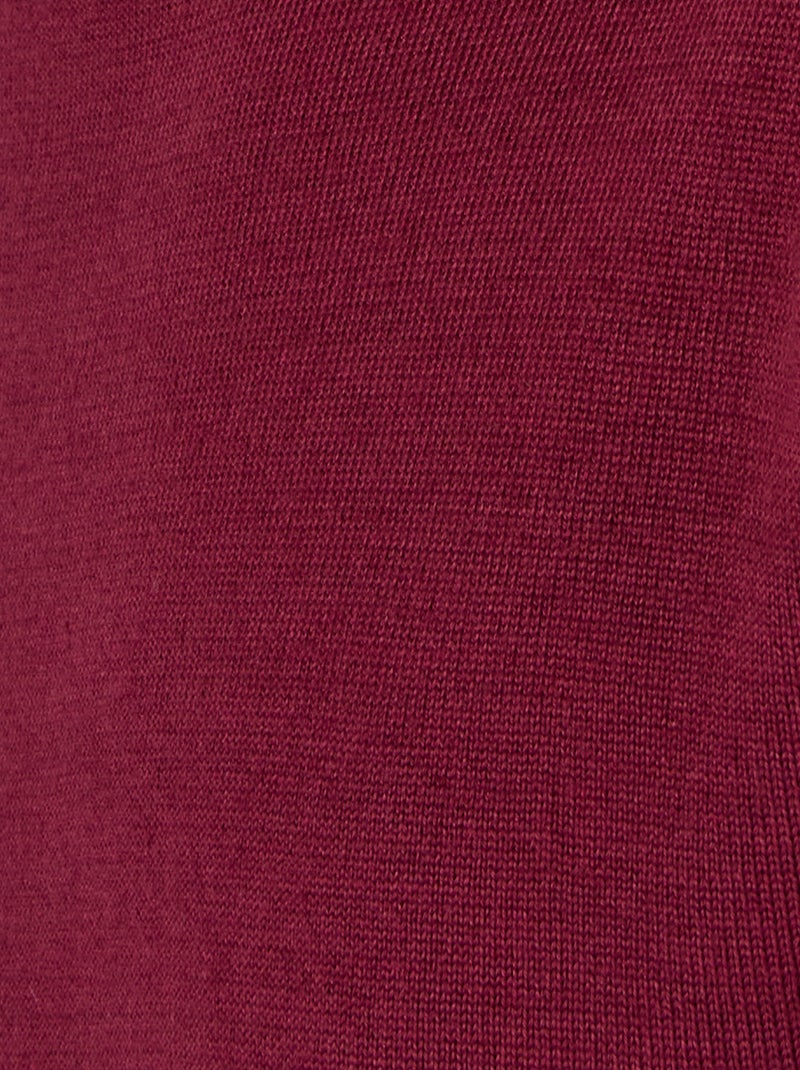Pull classique col roulé - Damart Rouge - Kiabi
