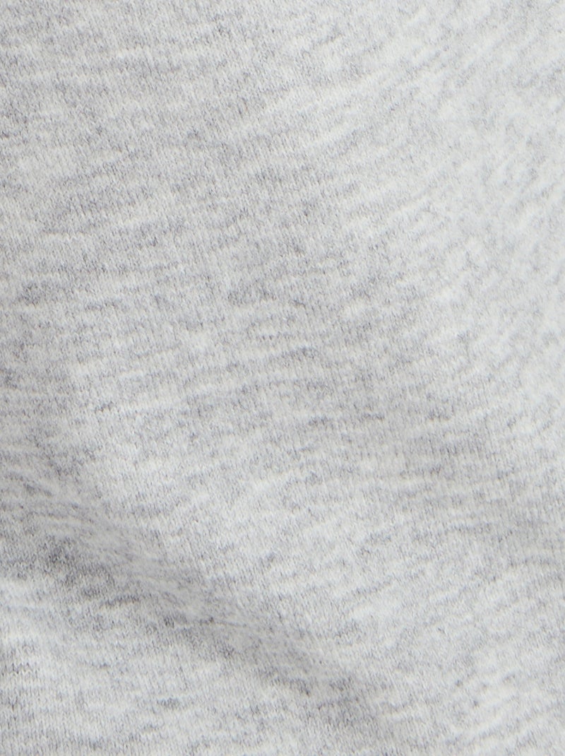 Pull col à volant mélange laine Thermolactyl - Damart Gris chiné - Kiabi