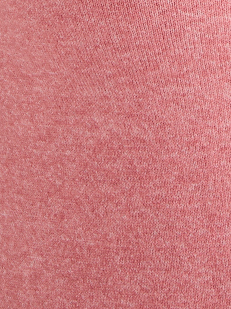 Pull col à volant mélange laine Thermolactyl - Damart Rose - Kiabi