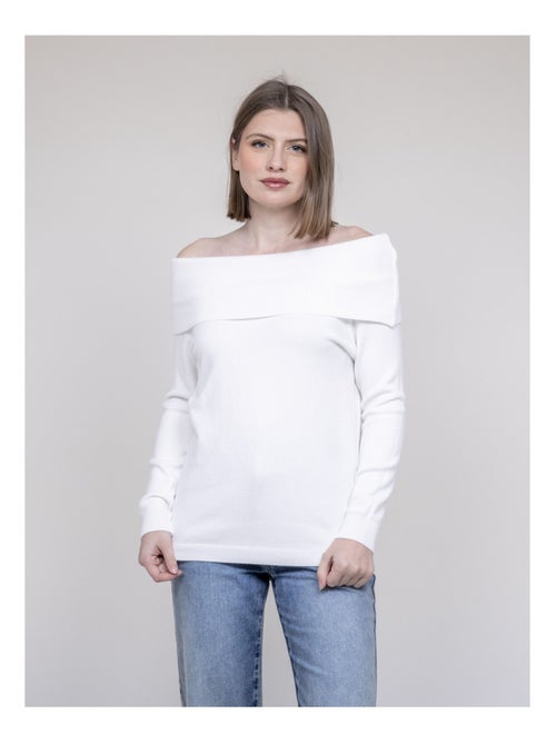 Pull col bardot KATARINA - Kiabi