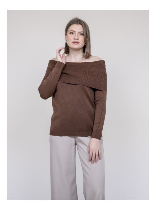 Pull col bardot KATARINA - Kiabi