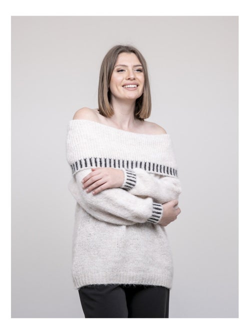 Pull col bardot KERVELLA - Kiabi