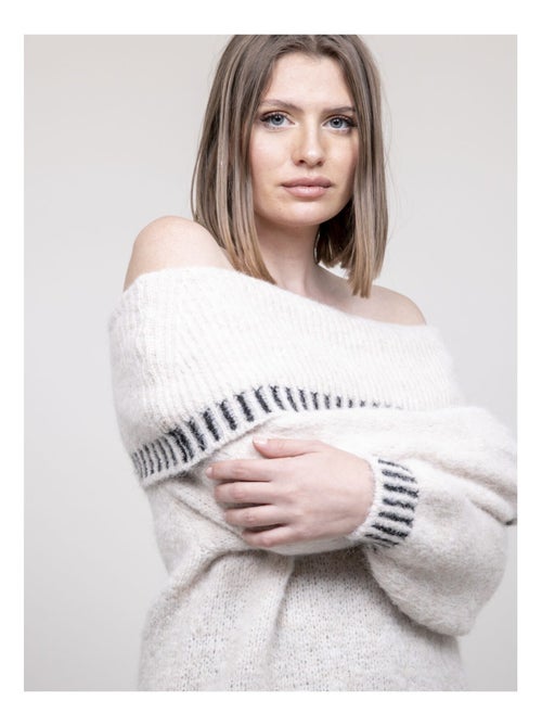 Pull col bardot KERVELLA - Kiabi