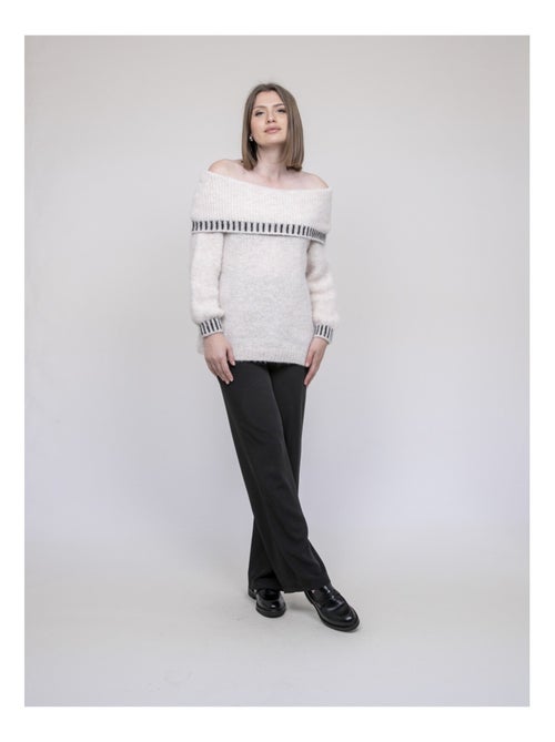 Pull col bardot KERVELLA - Kiabi