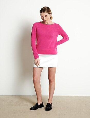 Pull col bateau femme 100% cachemire - LILLY 5B