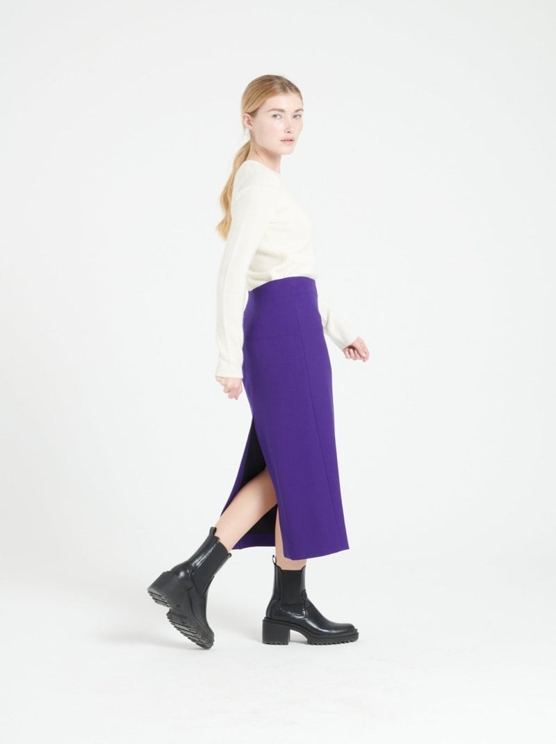 Pull col bateau femme 100% cachemire 4 fils - LILLY 18 Blanc Ecru - Kiabi