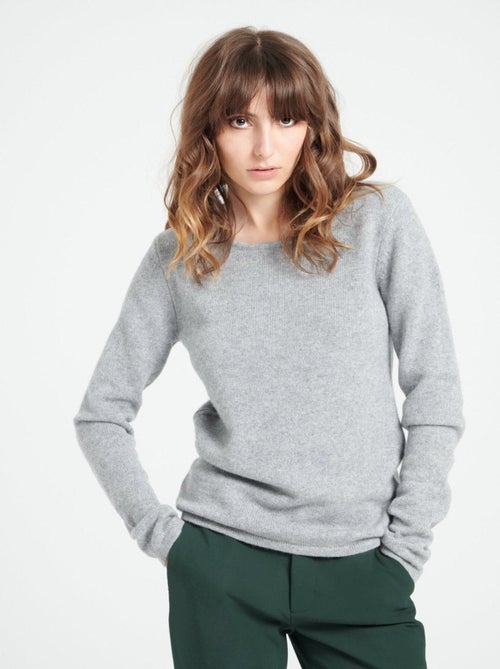 Pull col bateau femme 100% cachemire 4 fils - LILLY 18 - Kiabi
