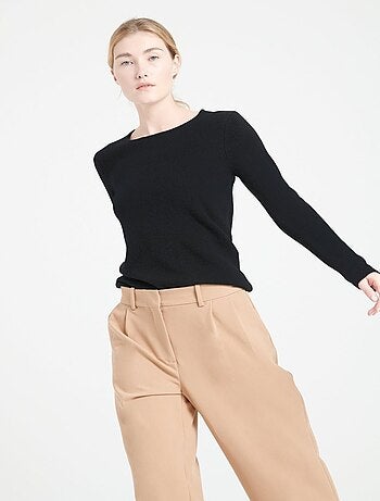 Pull col bateau femme 100% cachemire 4 fils - LILLY 18