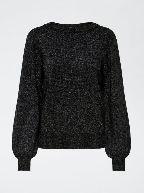 Pull col bateau 'JDY' uni - Kiabi