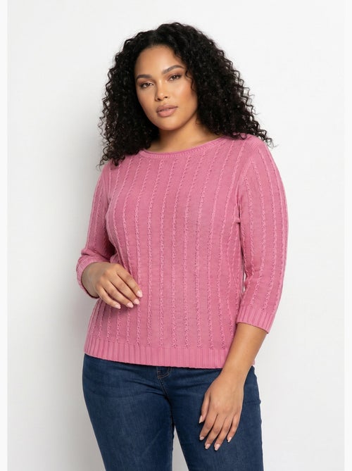 Pull col bateau manches 3/4 - Afibel - Kiabi