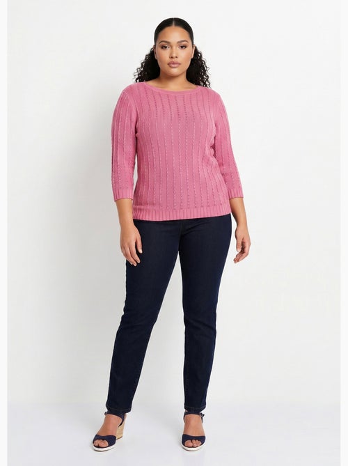 Pull col bateau manches 3/4 - Afibel - Kiabi