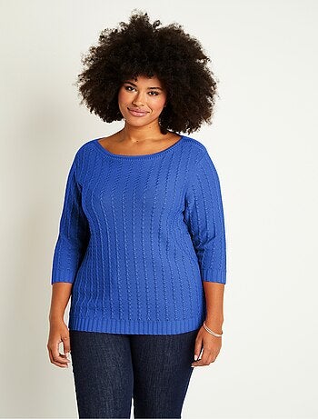 Pull col bateau manches 3/4