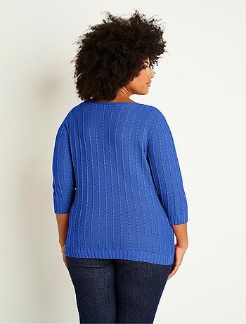 Pull col bateau manches 3/4