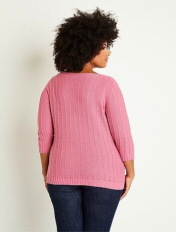 Pull col bateau manches 3/4