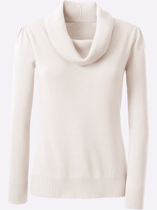 Pull Col Bénitier 55% Coton - Taille Standard - Witt - Kiabi