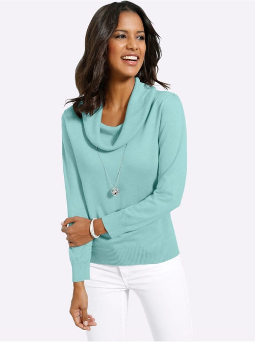 Pull Col Bénitier 55% Coton - Taille Standard - Witt - Kiabi Pull Col Bénitier 55% Coton - Taille Standard - Witt - Kiabi