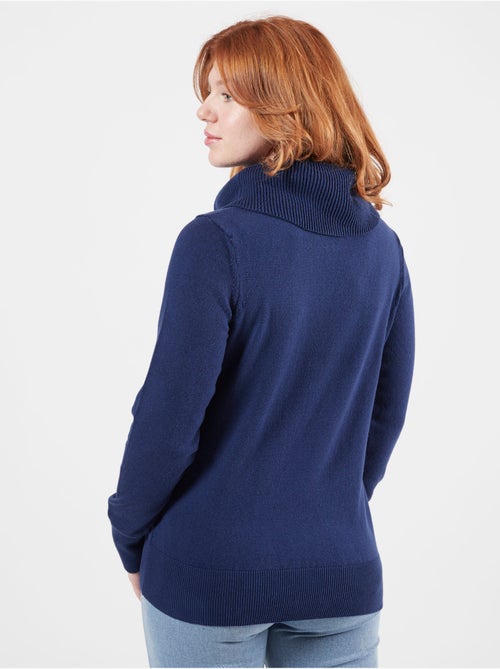 PULL COL BOULE CASUAL QUEEN - Kiabi