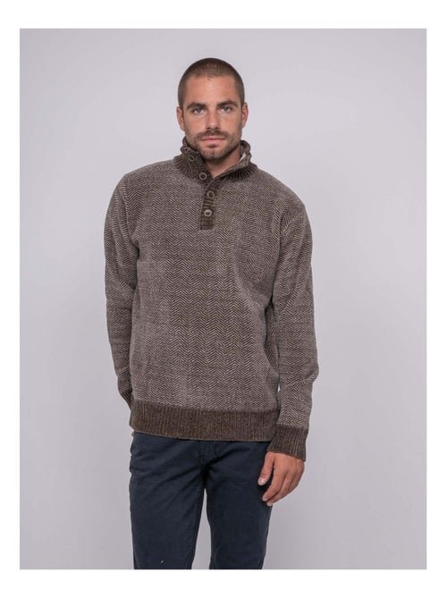 Pull col boutonné LITUDO - Kiabi