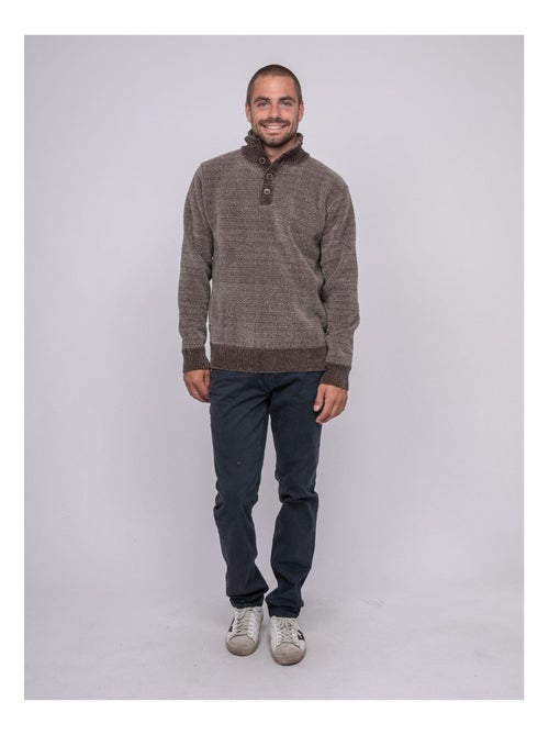Pull col boutonné LITUDO - Kiabi